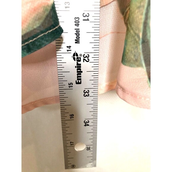 SHOW ME YOUR MUMU Floral Winnie Wrap Dress XS Pink Ruffle Flutter Sleeves Mini - Picture 9 of 12